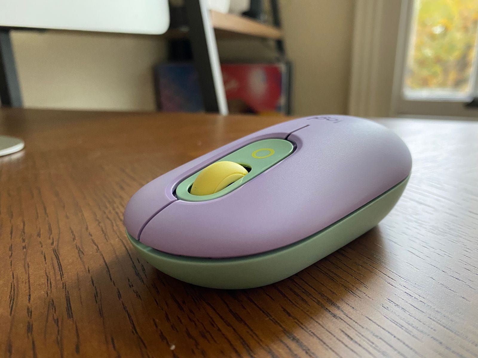 Logitech POP Mouse wireless mouse on a desk