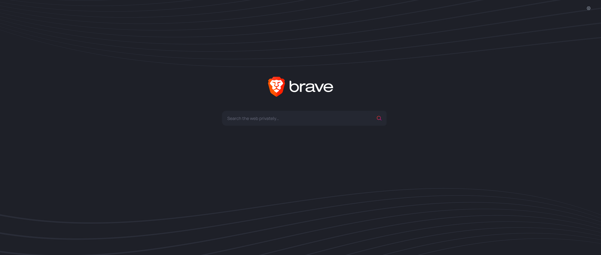 The Brave Search homepage