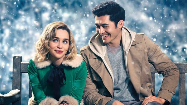Last Christmas poster featuring Emila Clarke and Henry Golding